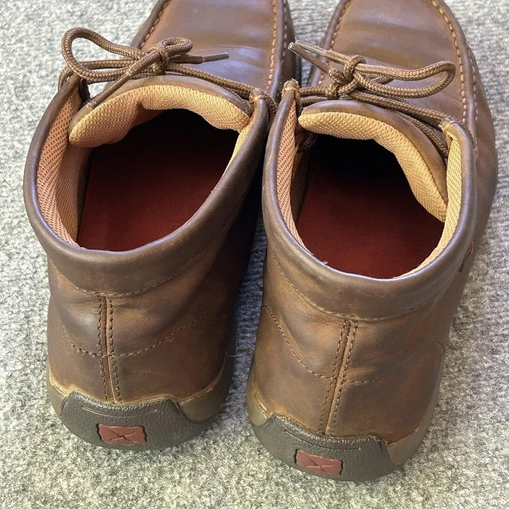 Twisted X Boots Mens Size 8M Brown Leather Chukka Steel Toe Work MDMST01